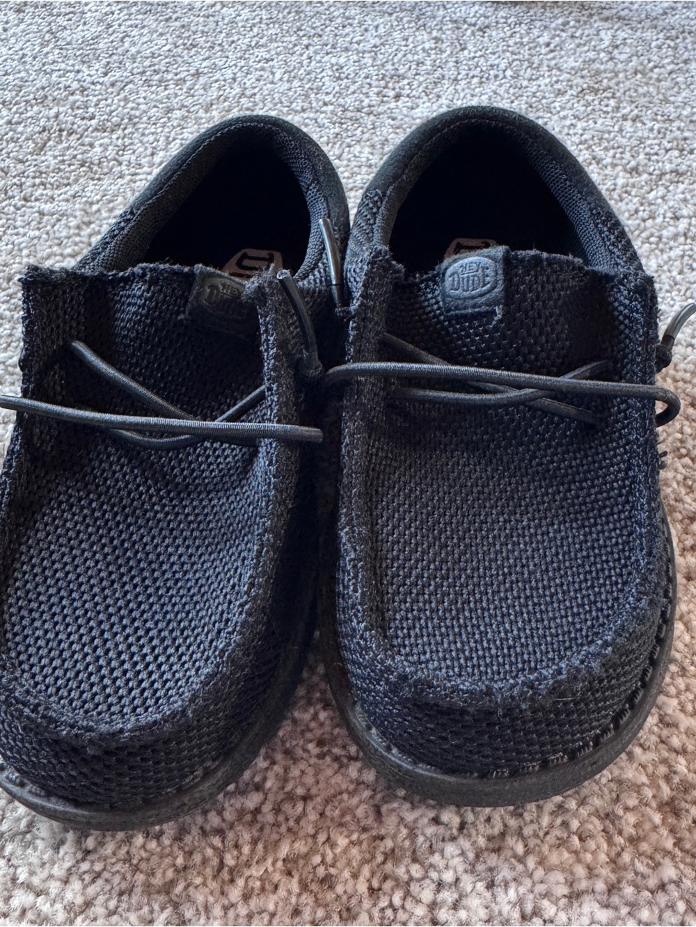 Hey Dude Black Knit Slip-On Casual Shoes